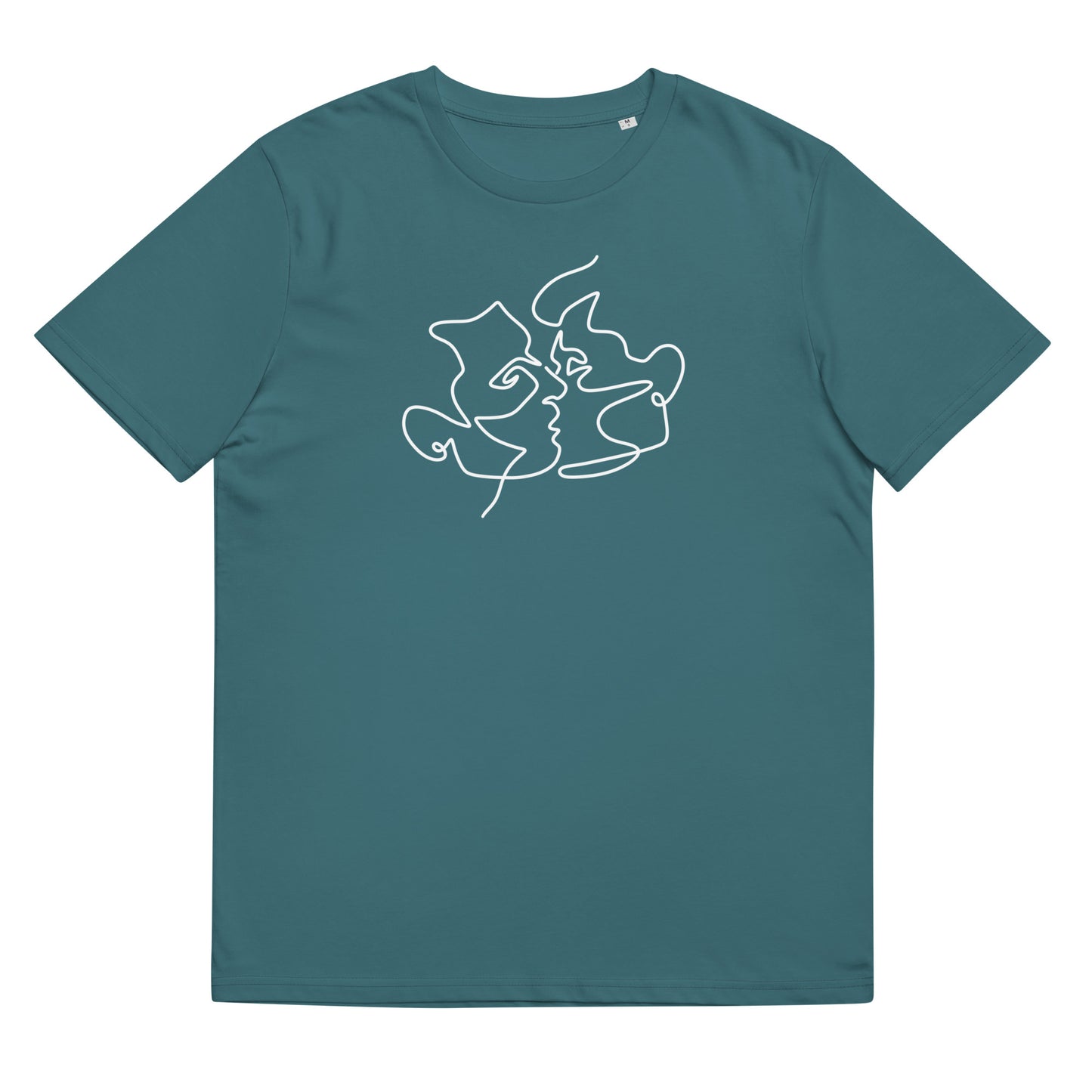 Organic Cotton T-shirt: Kiss Him Graphic Print