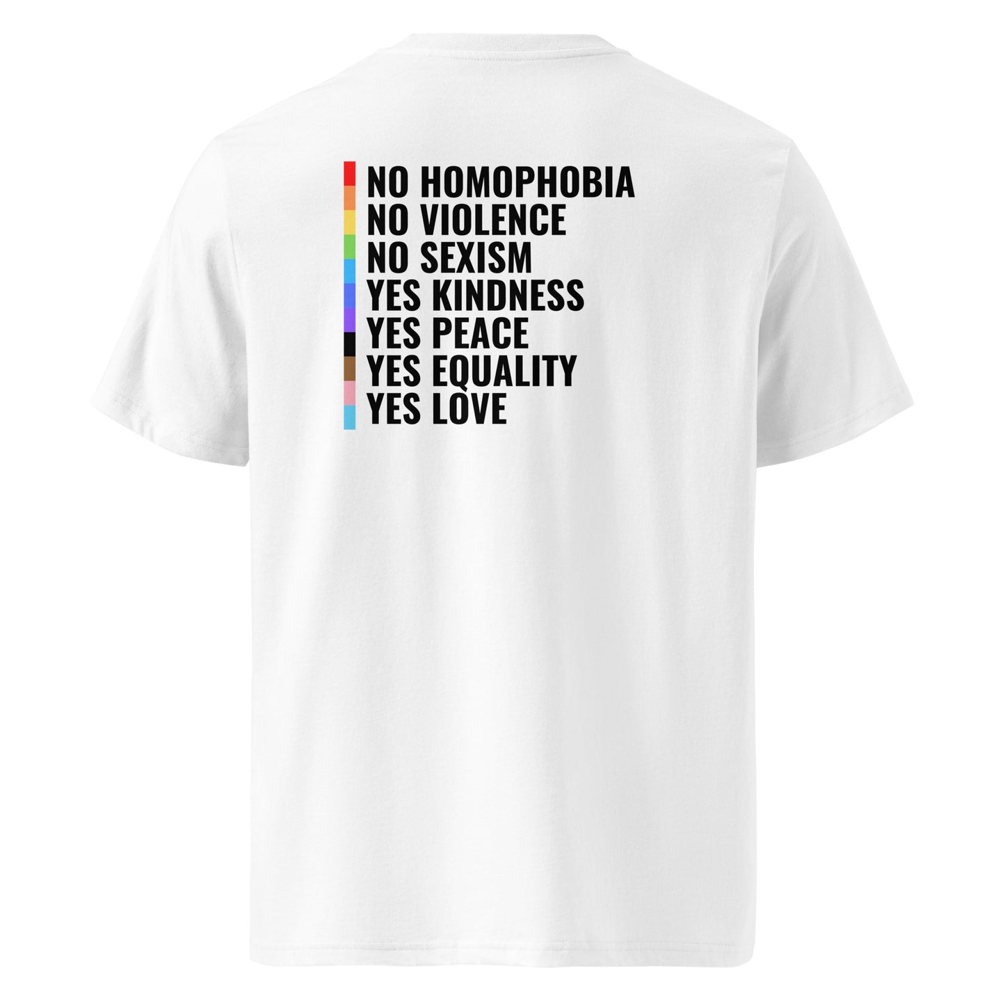 Organic Cotton T-shirt: No Homophobia