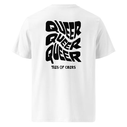 T-shirt en coton biologique imprimé : Queer Twist