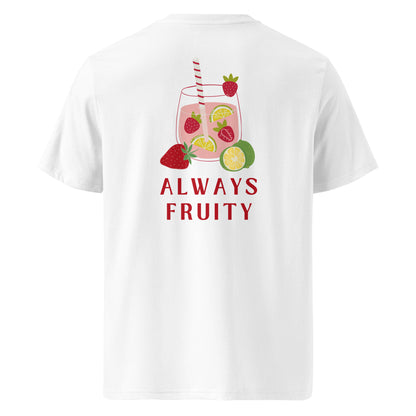 T-shirt en coton bio imprimé : Toujours fruité