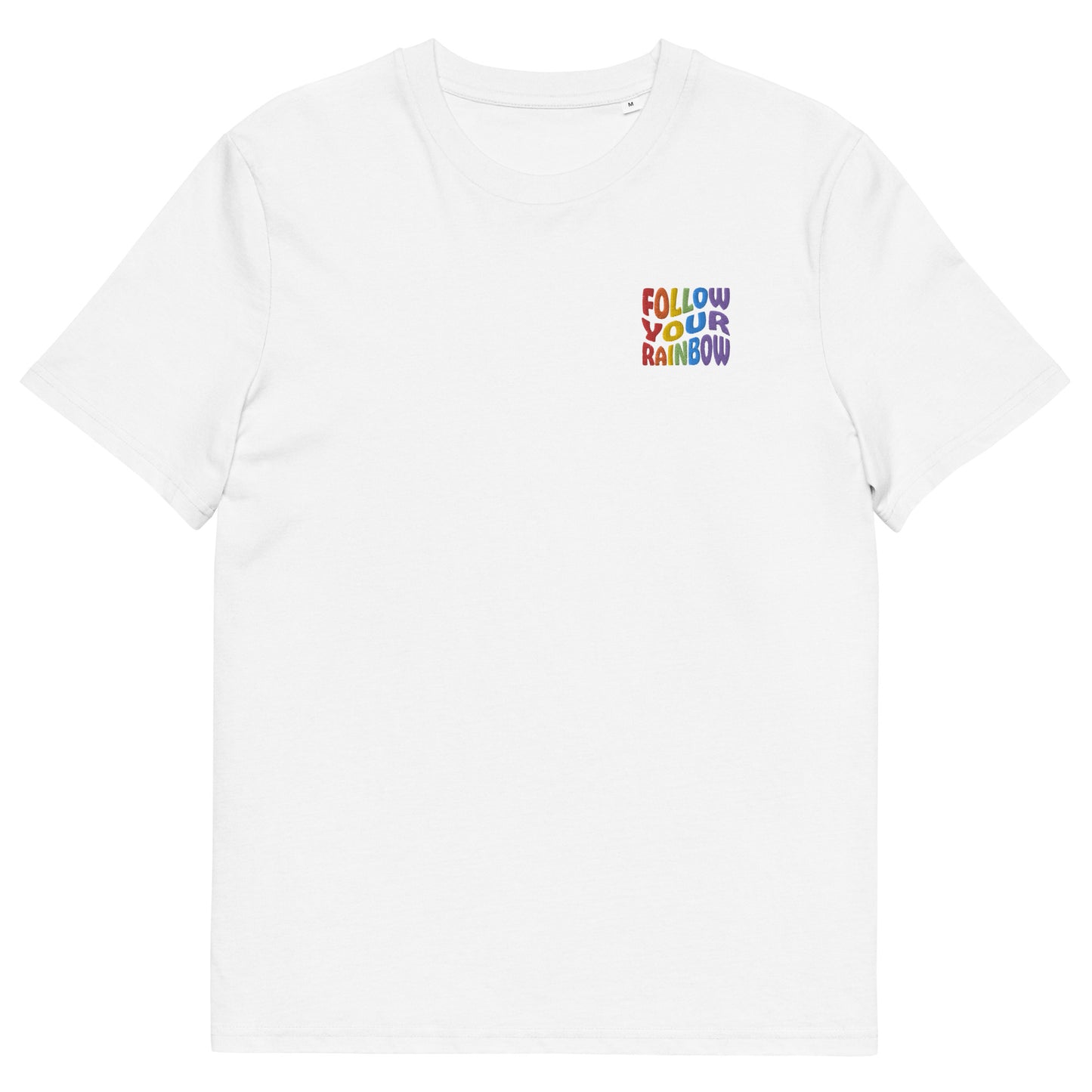 T-shirt en coton bio : Suivez votre arc-en-ciel