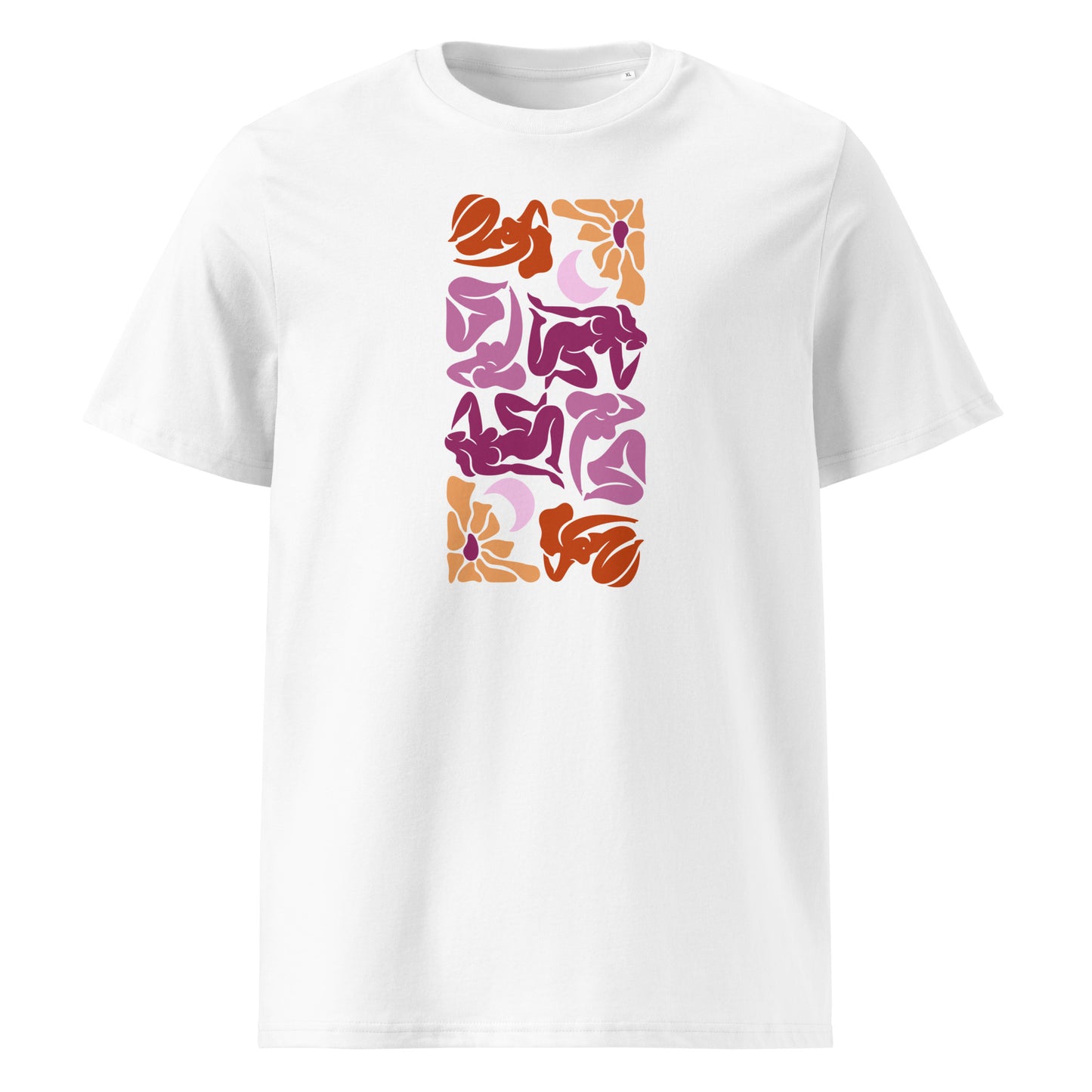 T-shirt en coton biologique : T-shirt imprimé mosaïque Matisse