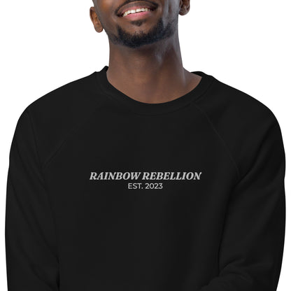 Organic Sweatshirt: Rainbow Rebellion