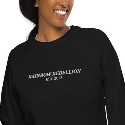 Organic Sweatshirt: Rainbow Rebellion