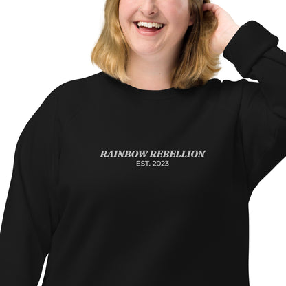 Organic Sweatshirt: Rainbow Rebellion