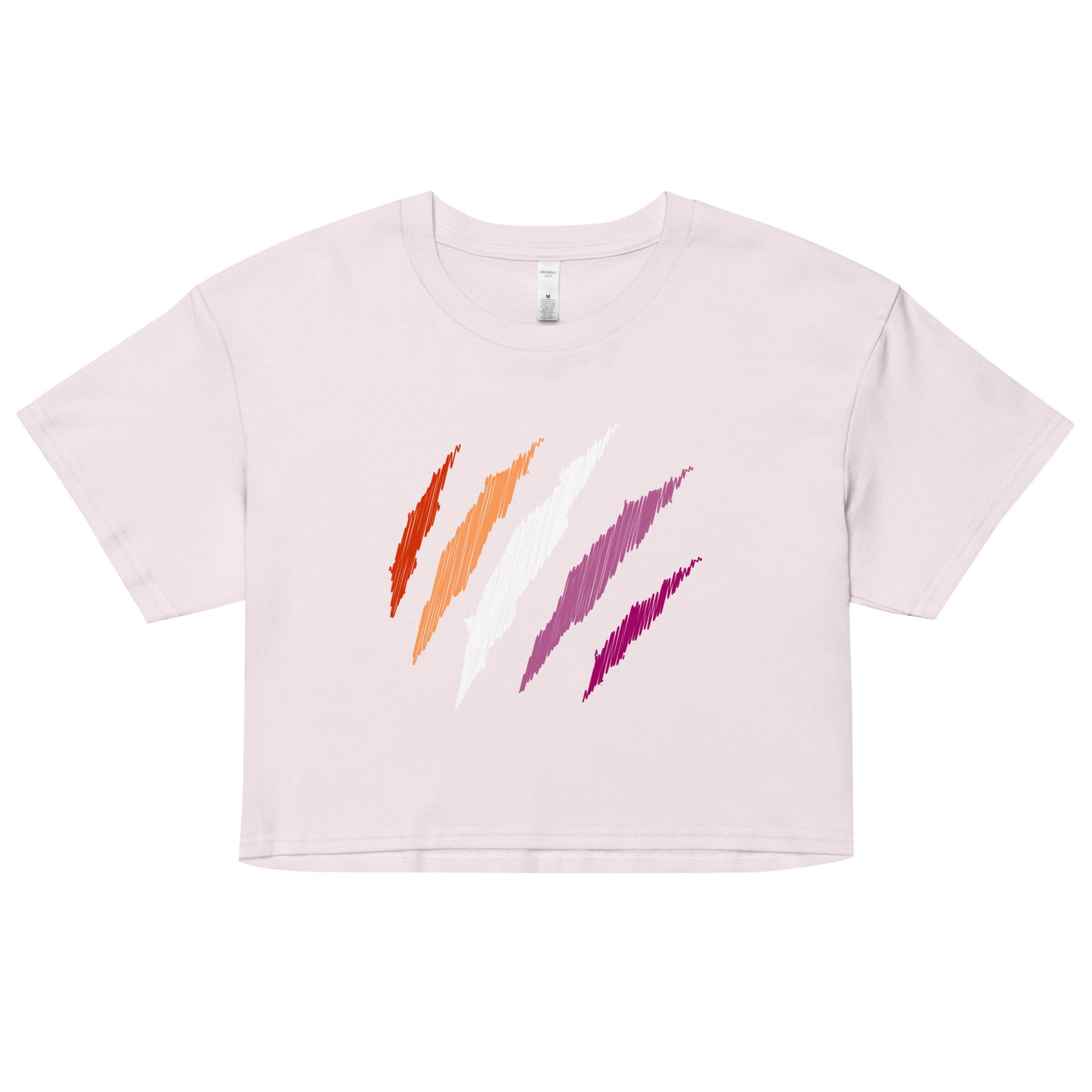 Crop Top: Lesbian Mark Print