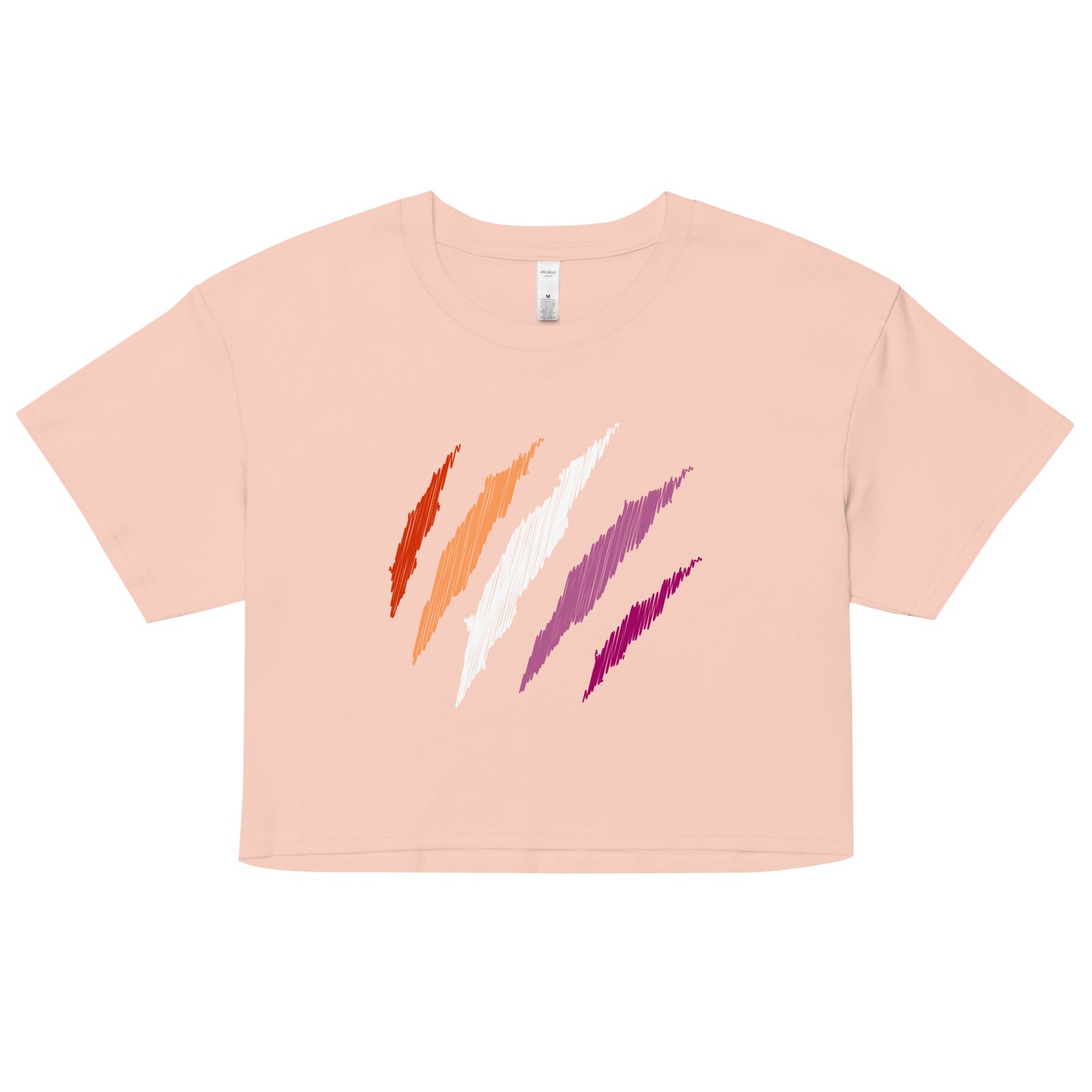 Crop Top: Lesbian Mark Print