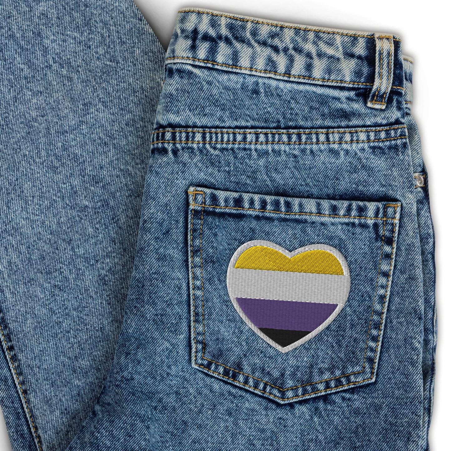 Non-Binary Embroidered patch